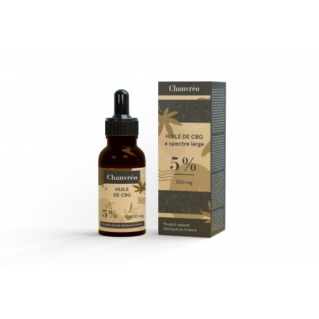 Huile de CBD 5% Broad Spectrum Chanvréo - 10ml